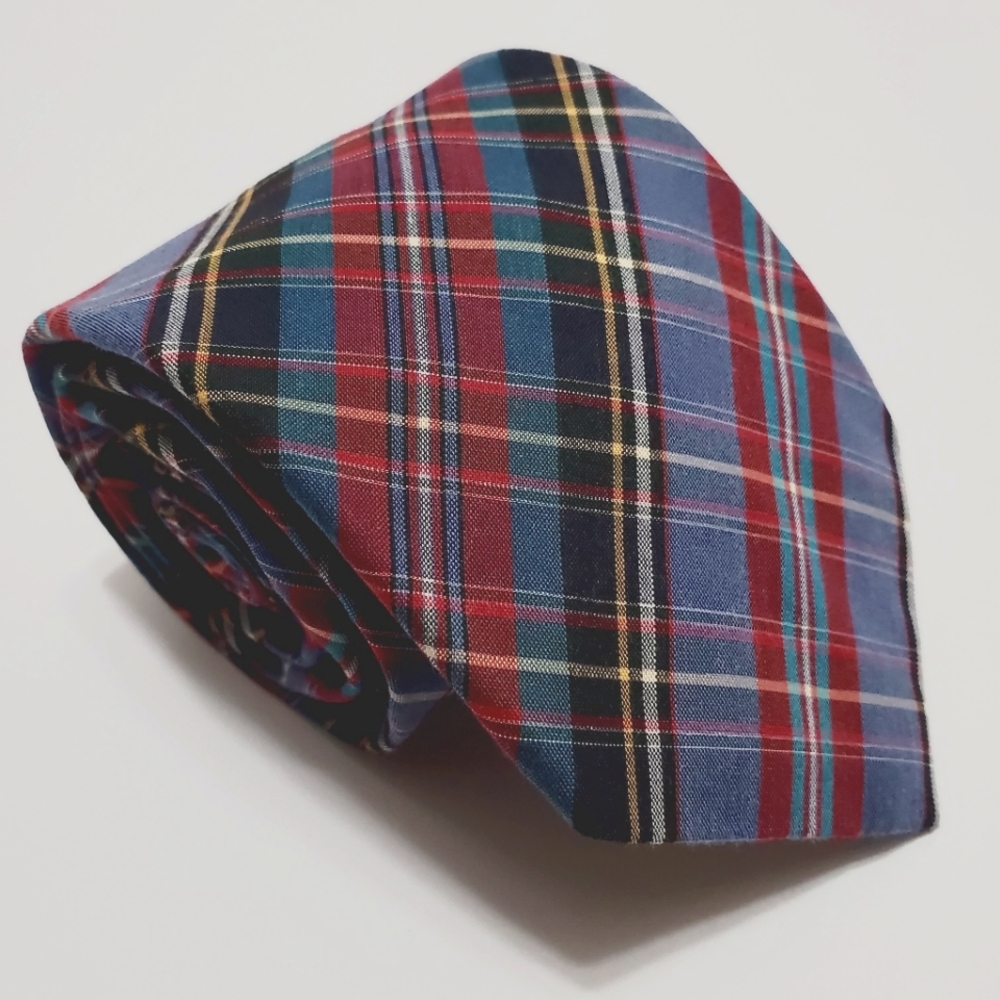 True Forum Necktie Multicolor Tartan Pattern Men's Neck Tie 58x3.25"